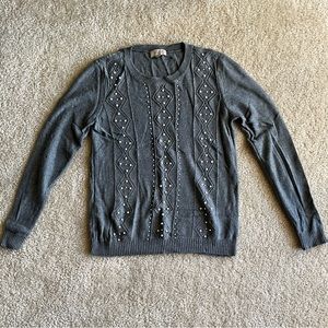 Loft Pearl Detail Sweater